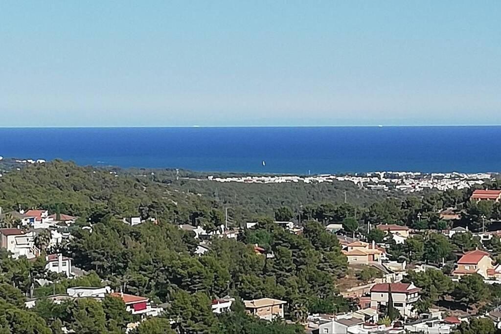 Mas Del Vent- Barbacoa, Jardin, Piscina Privada Y Vistas A Mar Villa Cunit Eksteriør billede